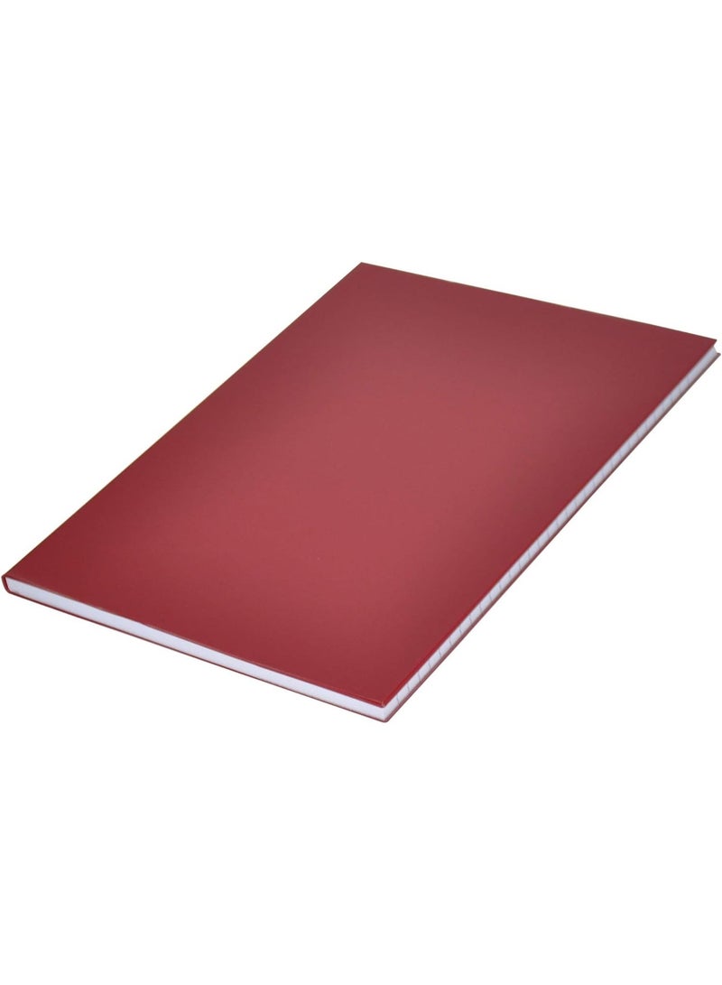 FIS PVC Cover Note Book, 96 sheets, 192 pages, A4 Size, Single Line, Maroon Colour 5-Piece - FSNBA42QPVCMR - Image 2